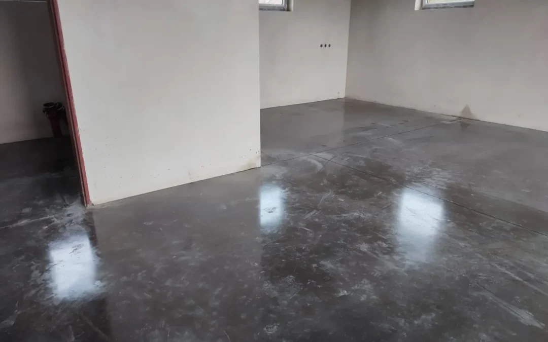 Leštěná drátkobetonová podlaha Kolín
